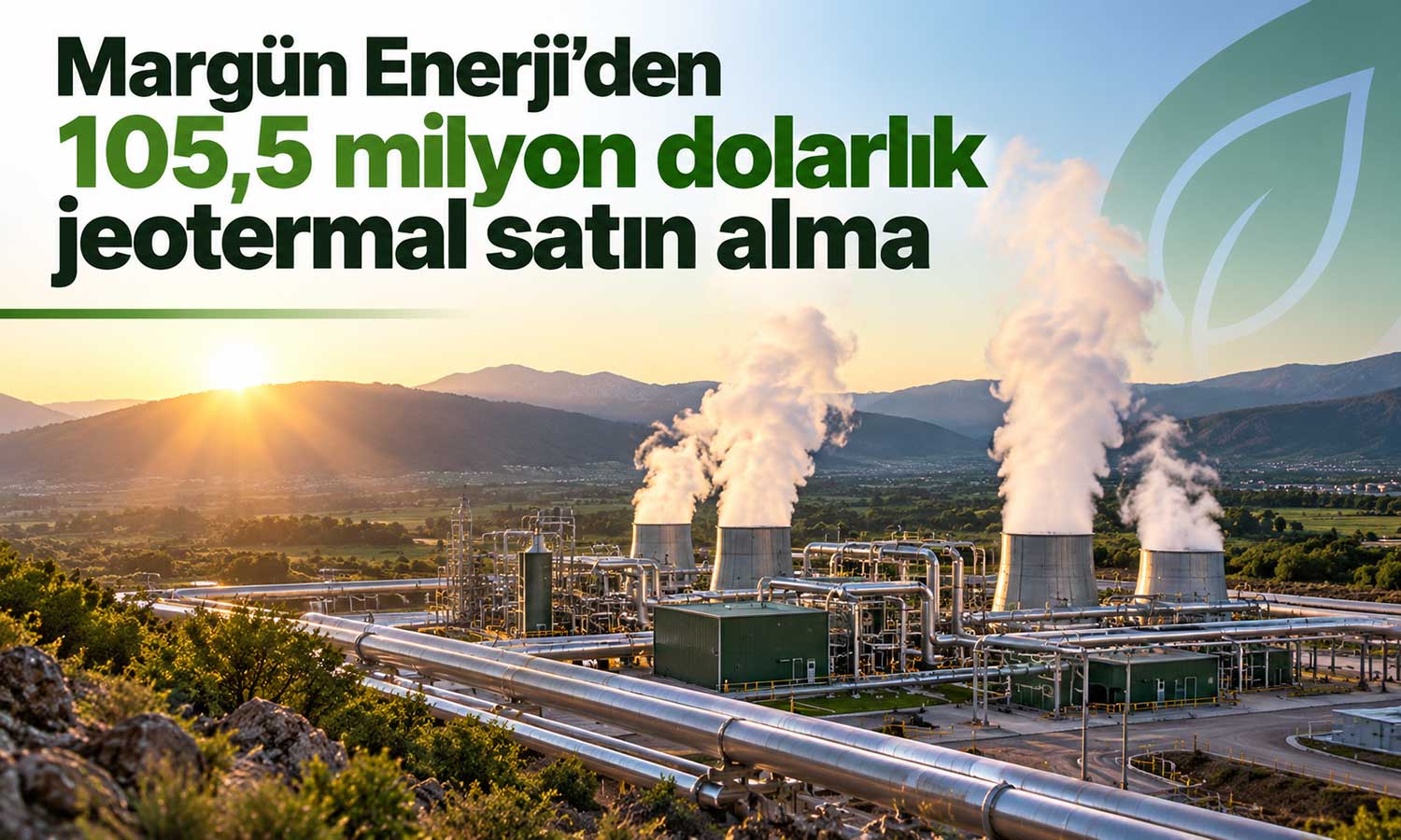 Margün Enerji, 24 MW’lık jeotermal santral alımını tamamladı