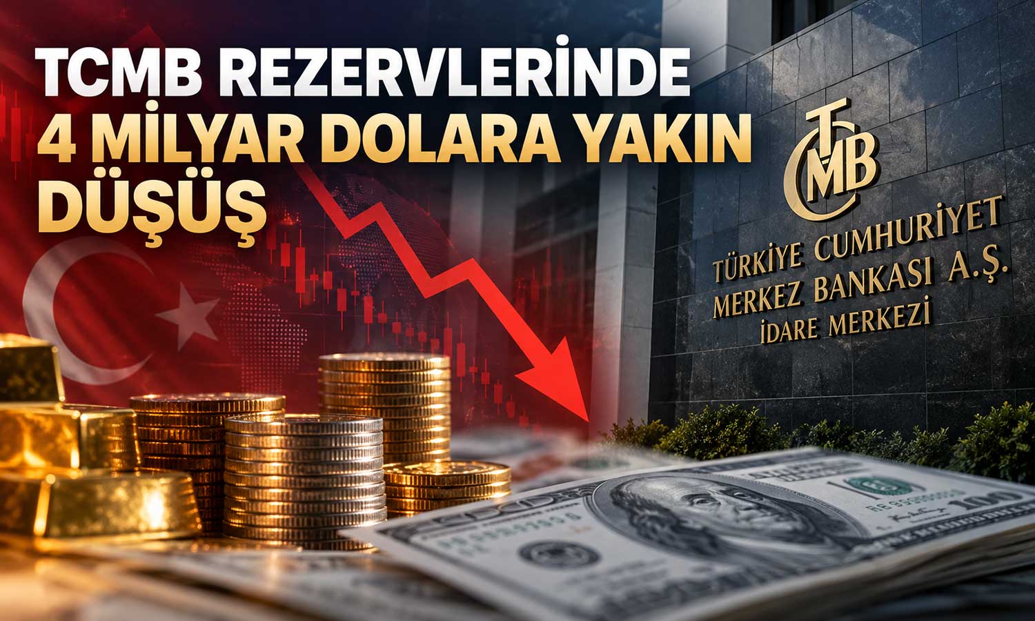 Merkez Bankası rezervleri geriledi: 184,2 milyar dolar