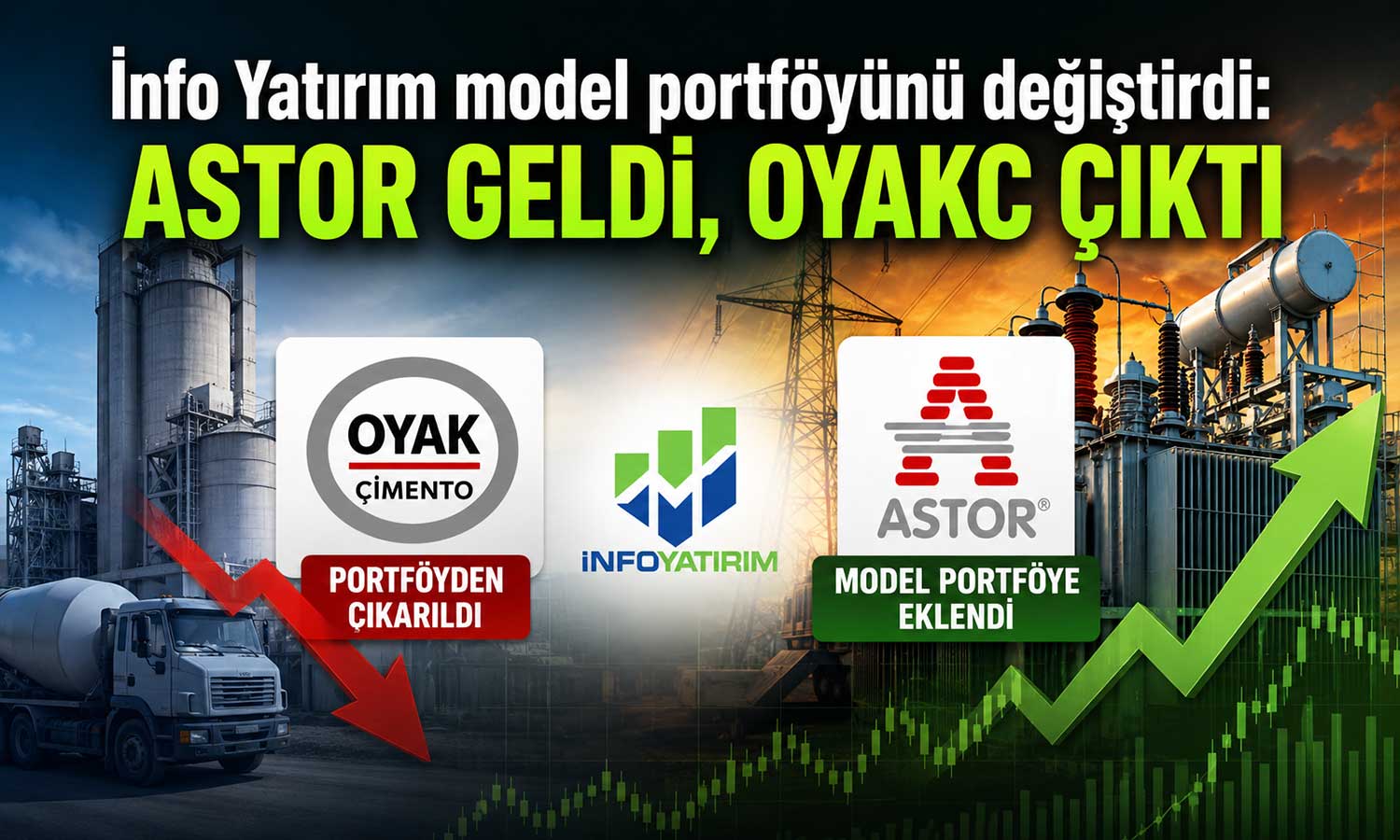 Model portföyde değişiklik: OYAKC çıkarıldı, ASTOR alındı
