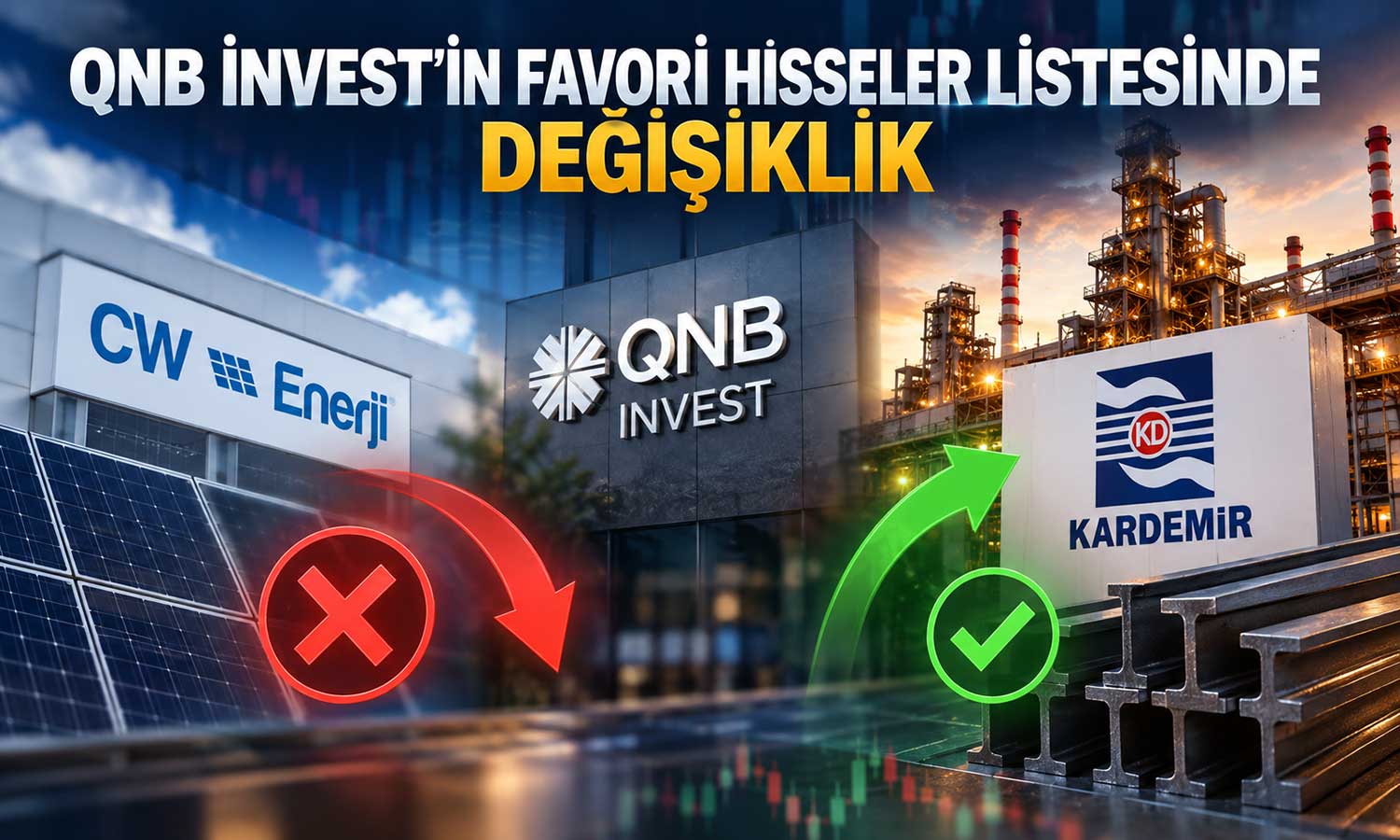 QNB Invest’ten hisse değişikliği: KRDMD listeye girdi