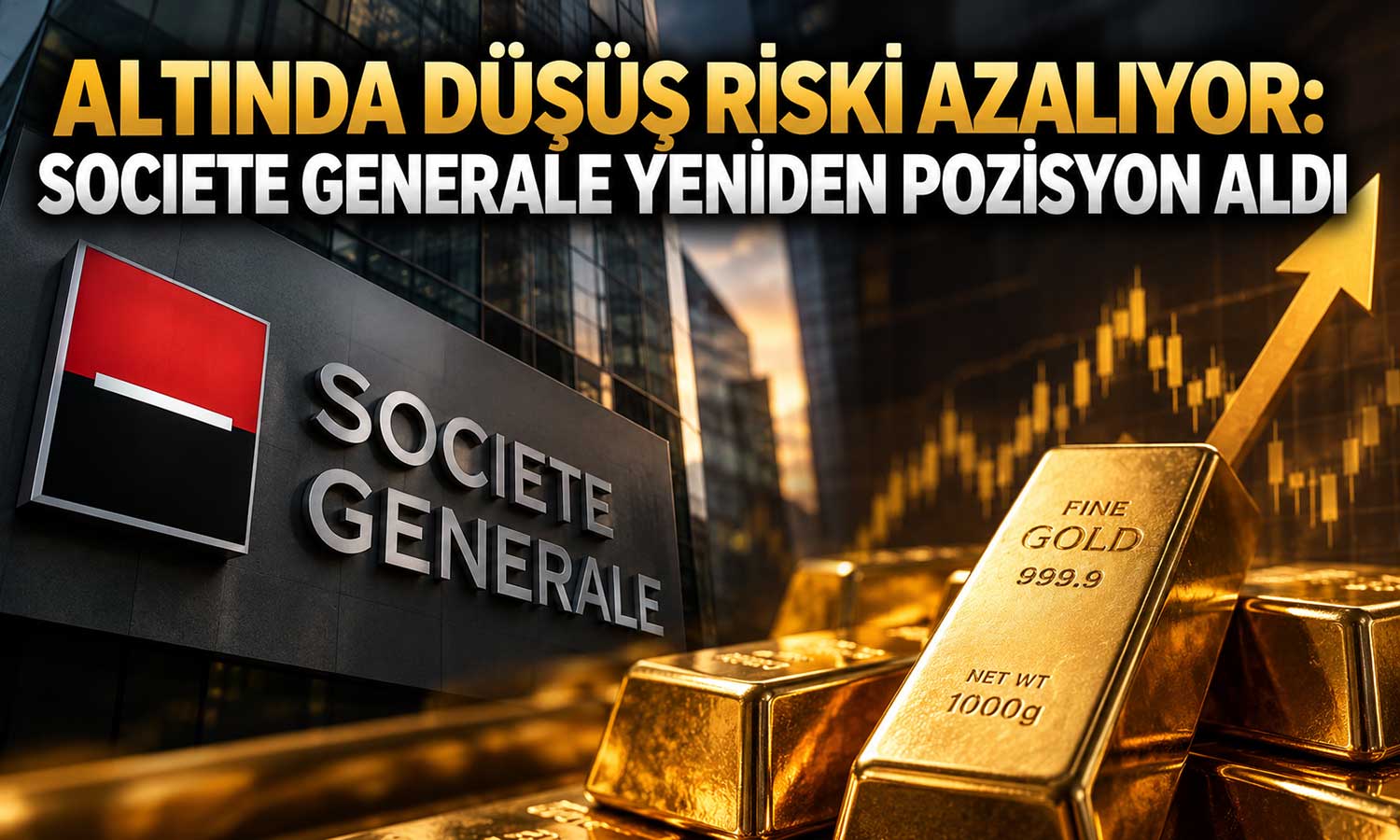 Societe Generale altın için iyimser: Aşağı yönlü riskler sınırlanıyor