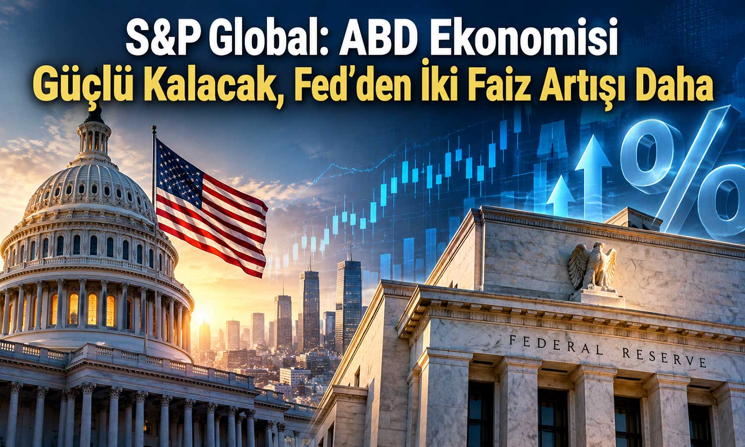 S&P Global’den ABD için büyüme ve faiz öngörüsü