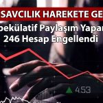 Spekülatif paylaşımlar yapan 246 hesaba erişim engeli