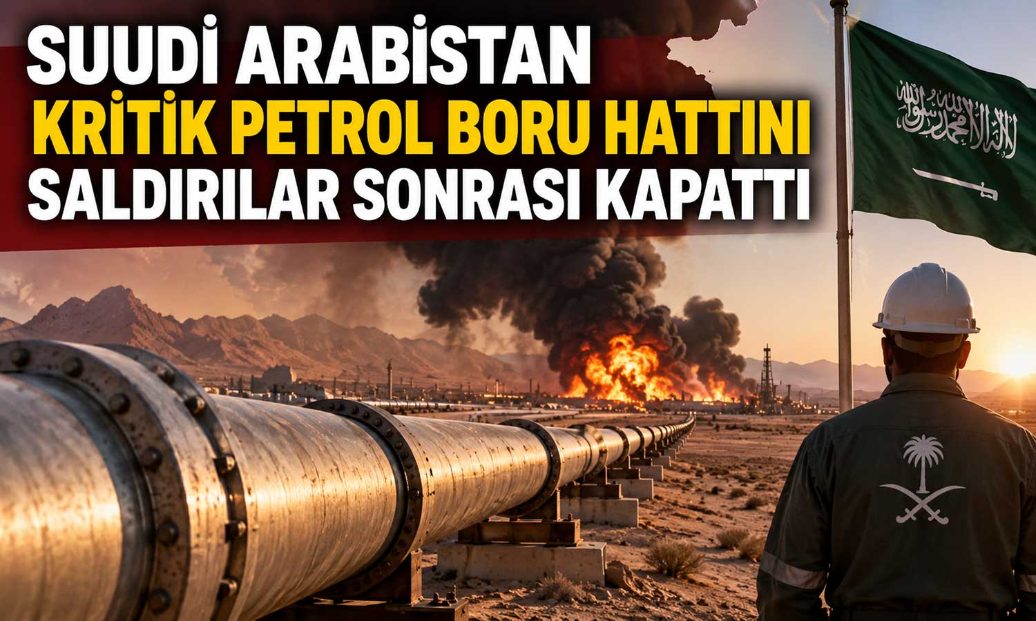 Suudi Arabistan’da petrol alarmı: Doğu-Batı boru hattı kapatıldı