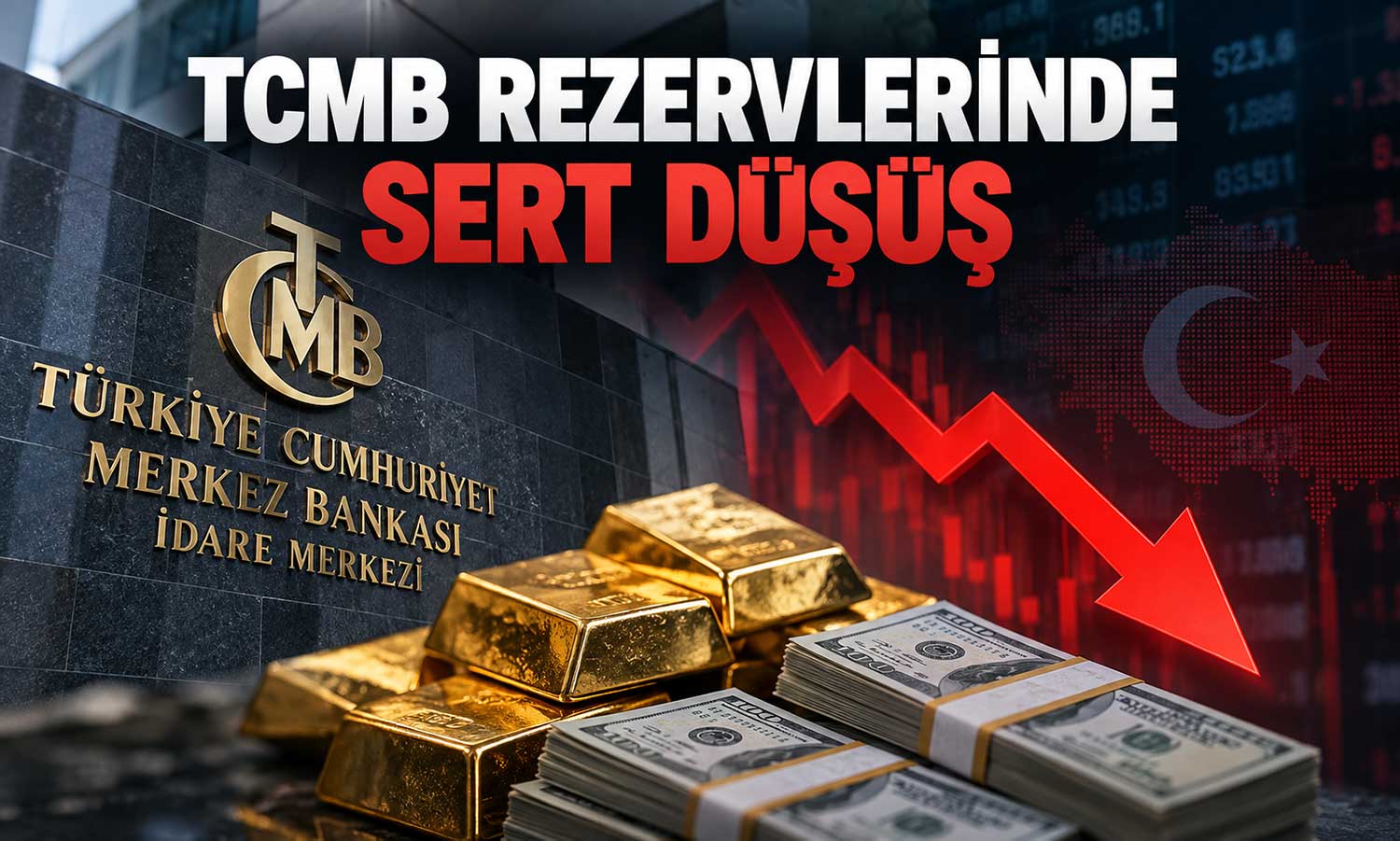 TCMB rezervlerinde haftalık kayıp 5,5 milyar doları aştı