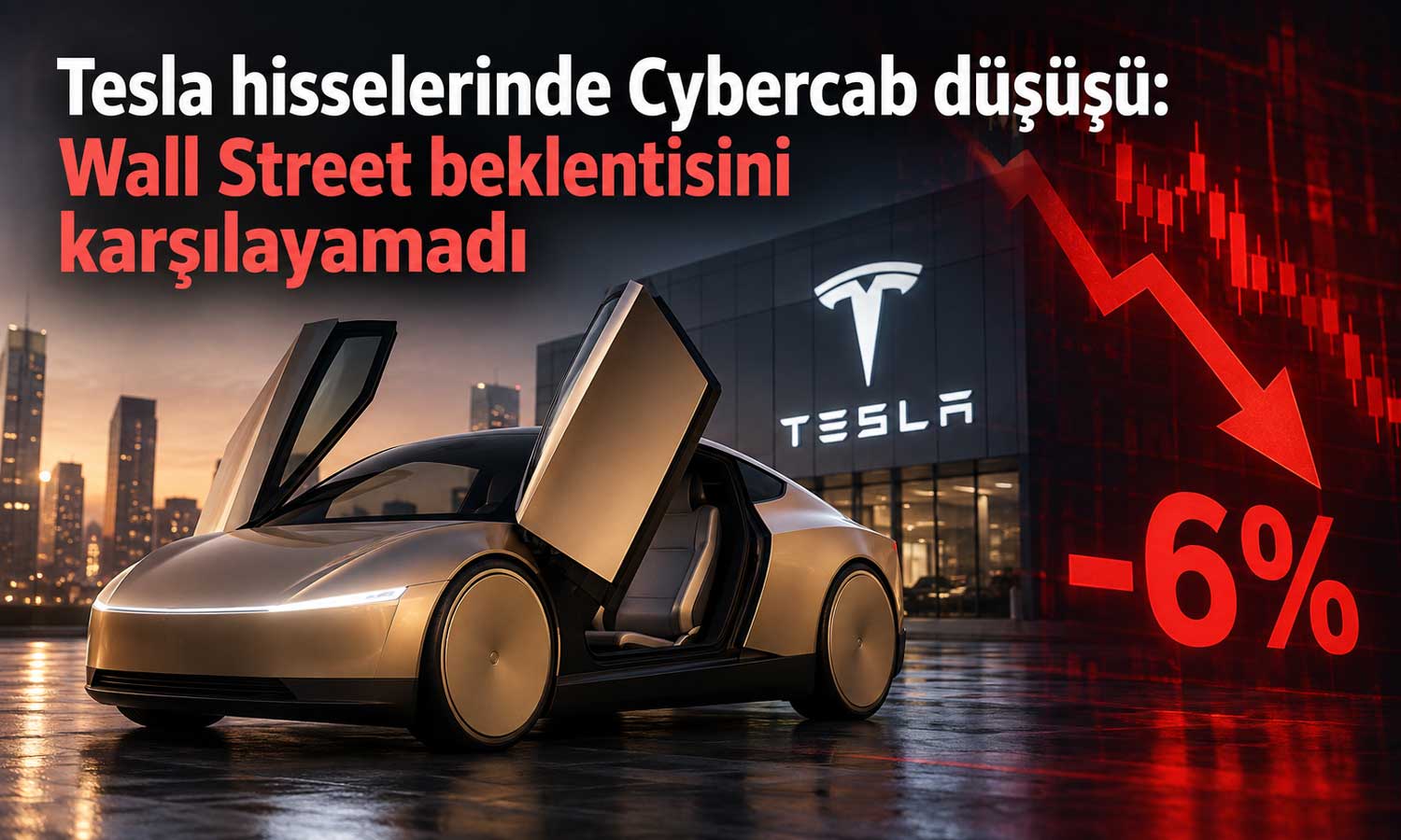 Tesla’nın Cybercab lansmanı yatırımcıları hayal kırıklığına uğrattı
