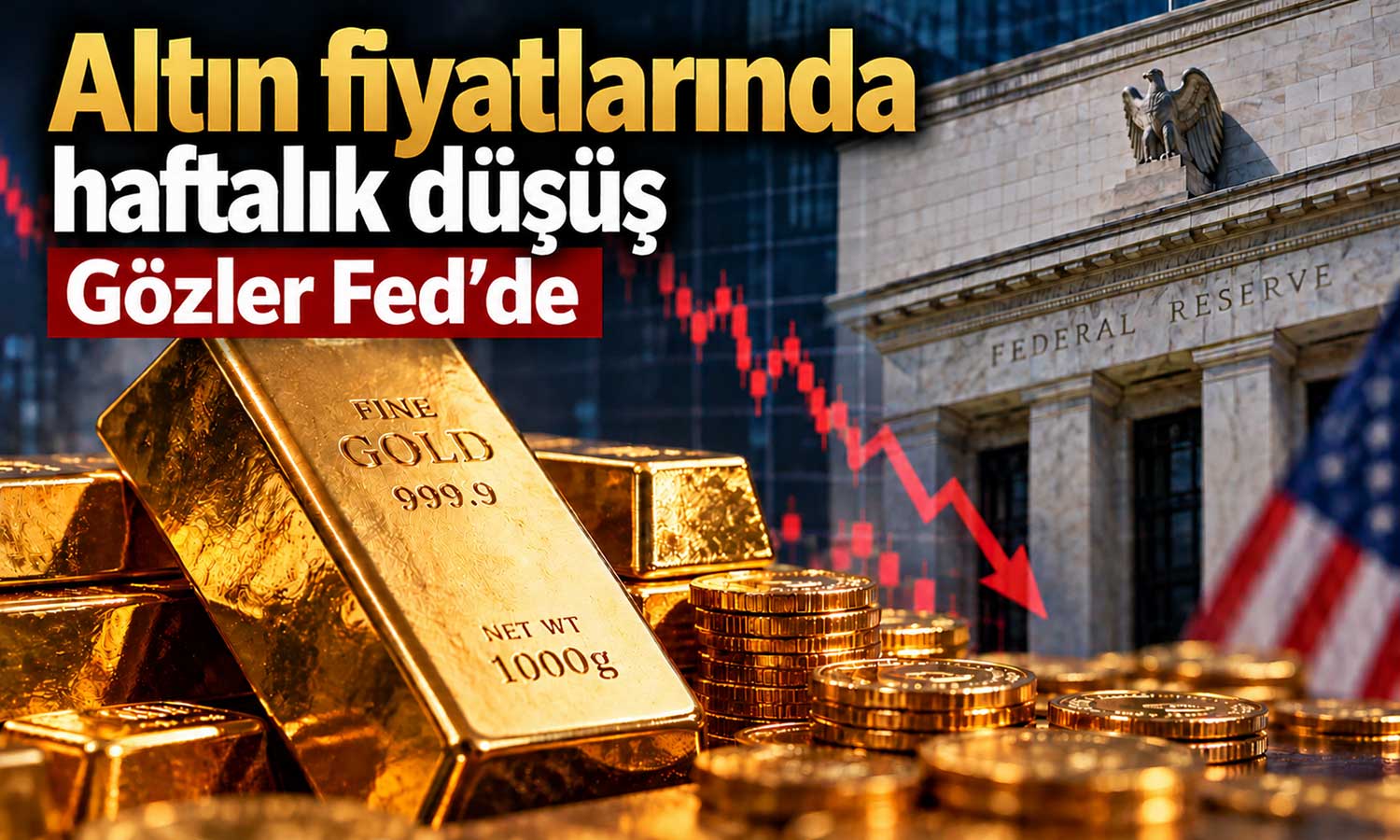 ABD’de enflasyon yükseldi, altın fiyatları geriledi