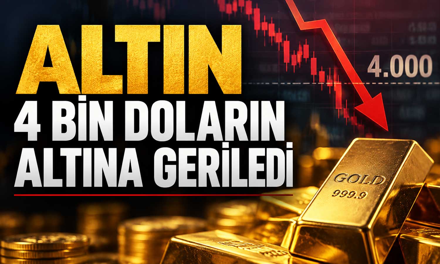 Altın 4 bin doların altına düştü! Gram altın da etkilendi