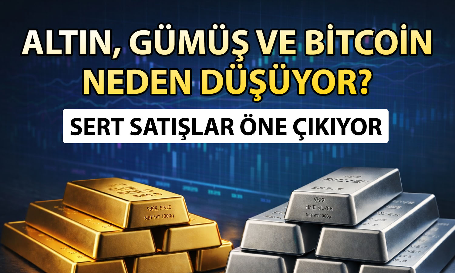 Altın, gümüş ve Bitcoin çakıldı! ABD enflasyonu piyasaları sarstı