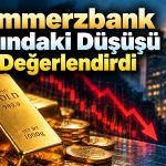 Altındaki düşüş abartılı mı? Commerzbank değerlendirdi