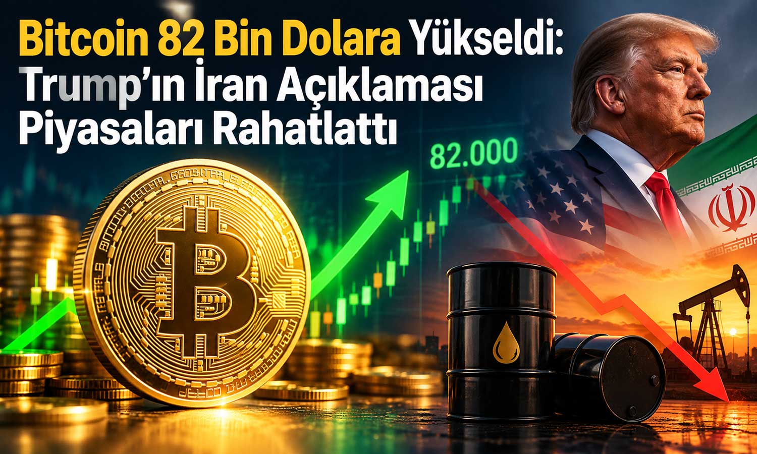 Bitcoin, Trump’ın İran açıklaması sonrası 82 bin dolara yükseldi