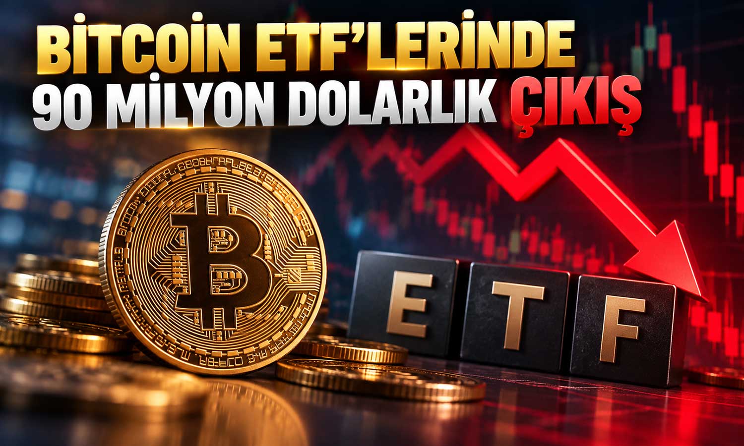 Bitcoin’de baskı sürüyor: ETF’lerden 90 milyon dolar çıktı