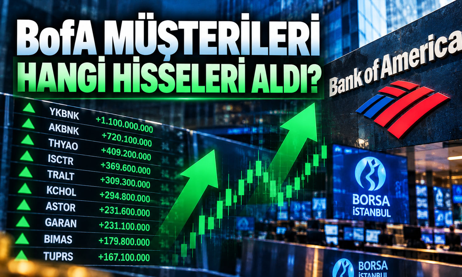 BofA’dan 3,5 milyar TL’lik alım: YKBNK ve AKBNK ilk sırada