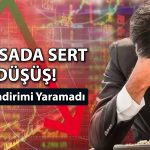 Borsa TCMB faiz indiriminin ardından sert düşüşü sürdürdü