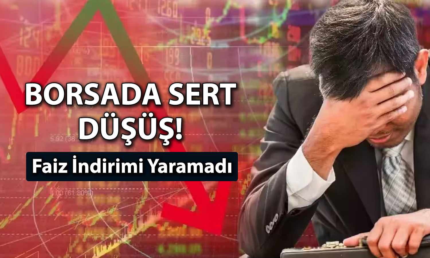 Borsa TCMB faiz indiriminin ardından sert düşüşü sürdürdü