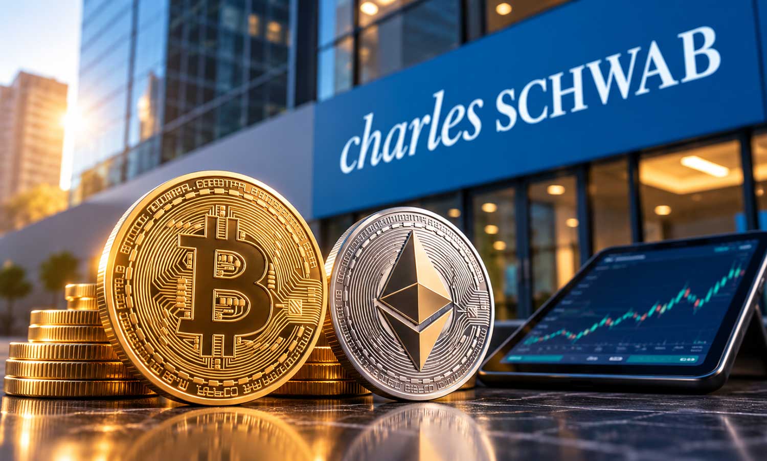Charles Schwab, bireysel müşterilerine Bitcoin ve Ethereum kapısını açtı
