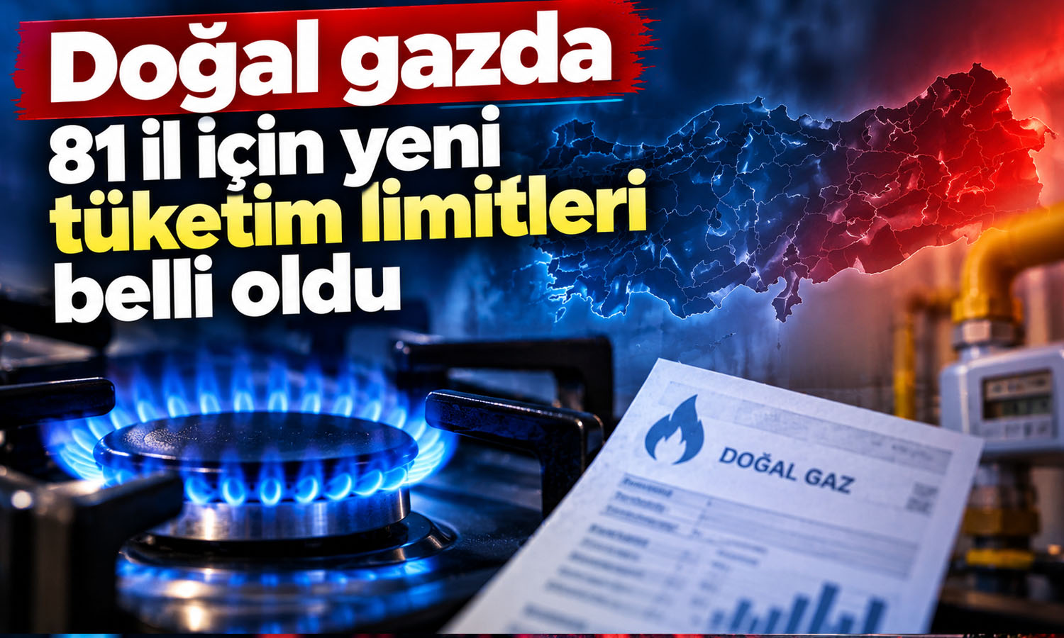 Doğal gazda 81 ilin Kasım ve Aralık limitleri belli oldu