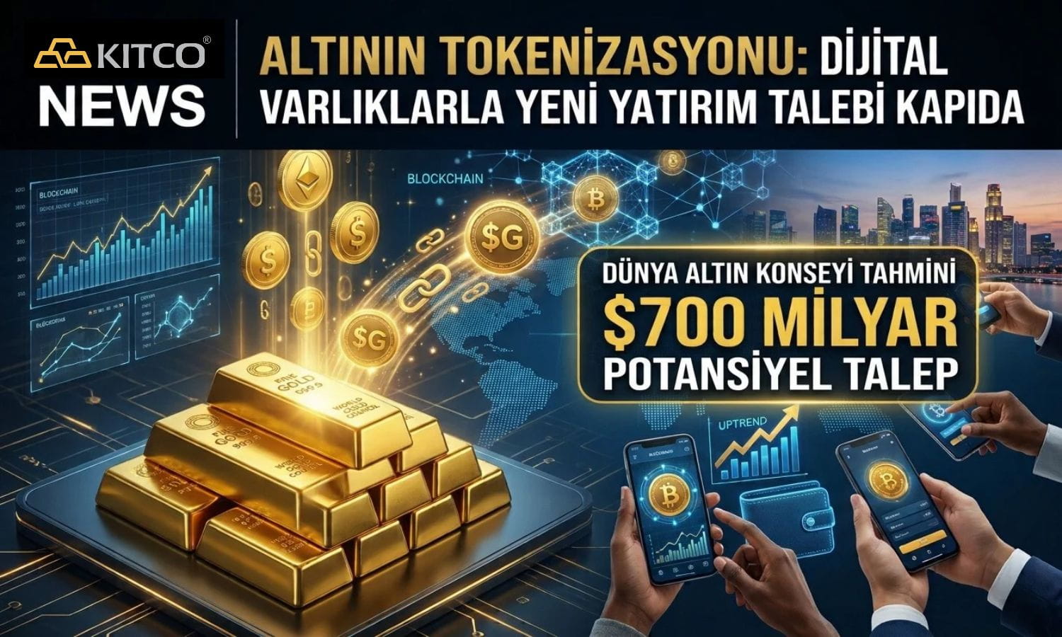 Dünya Altın Konseyi tahmini: Dijital altına talep 700 milyar dolara ulaşabilir