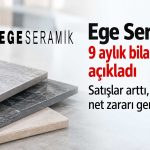 Ege Seramik finansal sonuçlarını açıkladı: Zarar 389 milyon TL