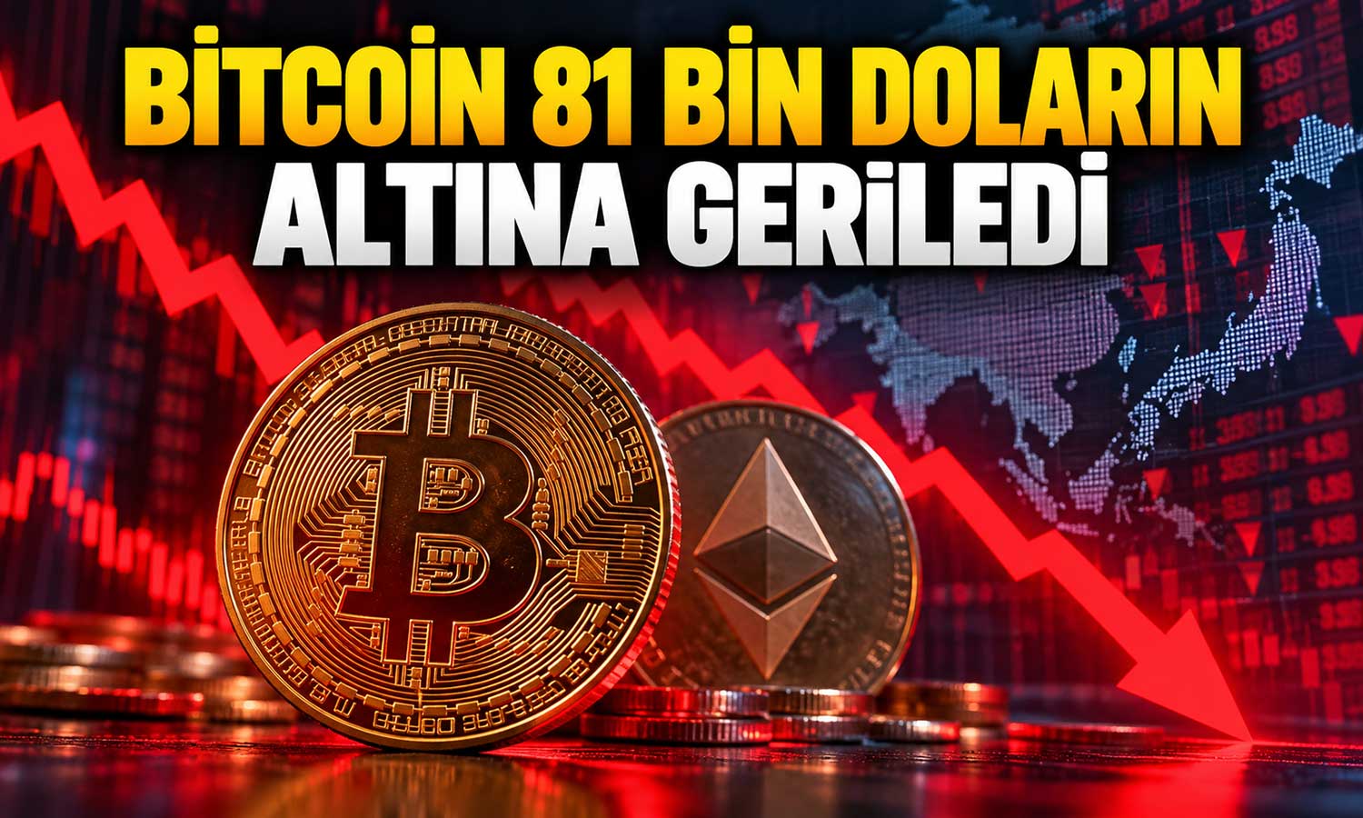 Enflasyon endişesi piyasaları sarstı: Bitcoin’de kayıplar derinleşti