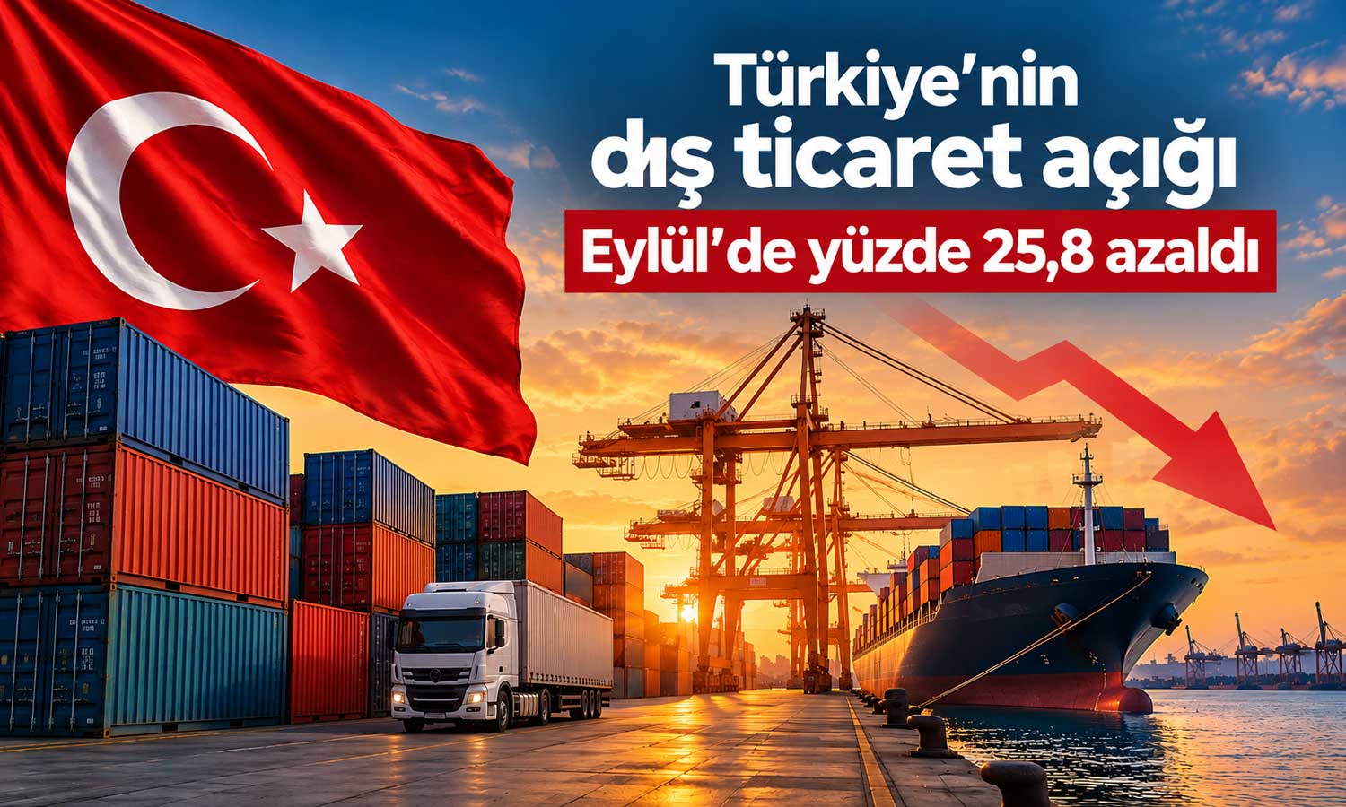 Eylül’de dış ticaret açığı geriledi: 9 aylık açık 71 milyar doları aştı