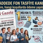 5 maddede fon tasfiye kanunu: Kimlere, hangi koşullarda ödeme yapılacak?