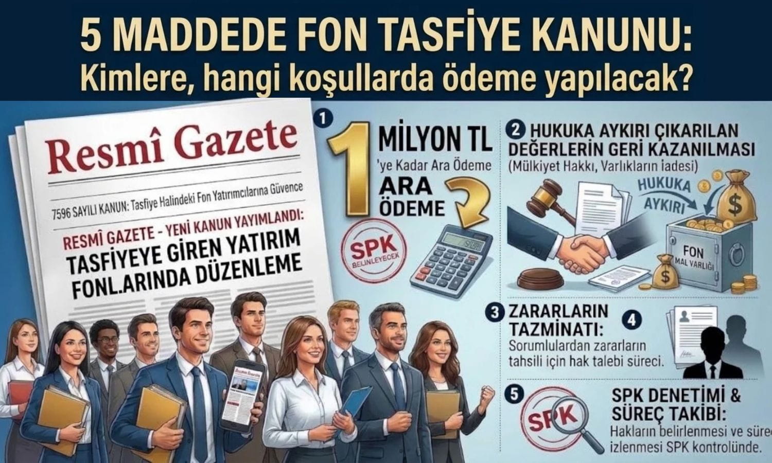 5 maddede fon tasfiye kanunu: Kimlere, hangi koşullarda ödeme yapılacak?
