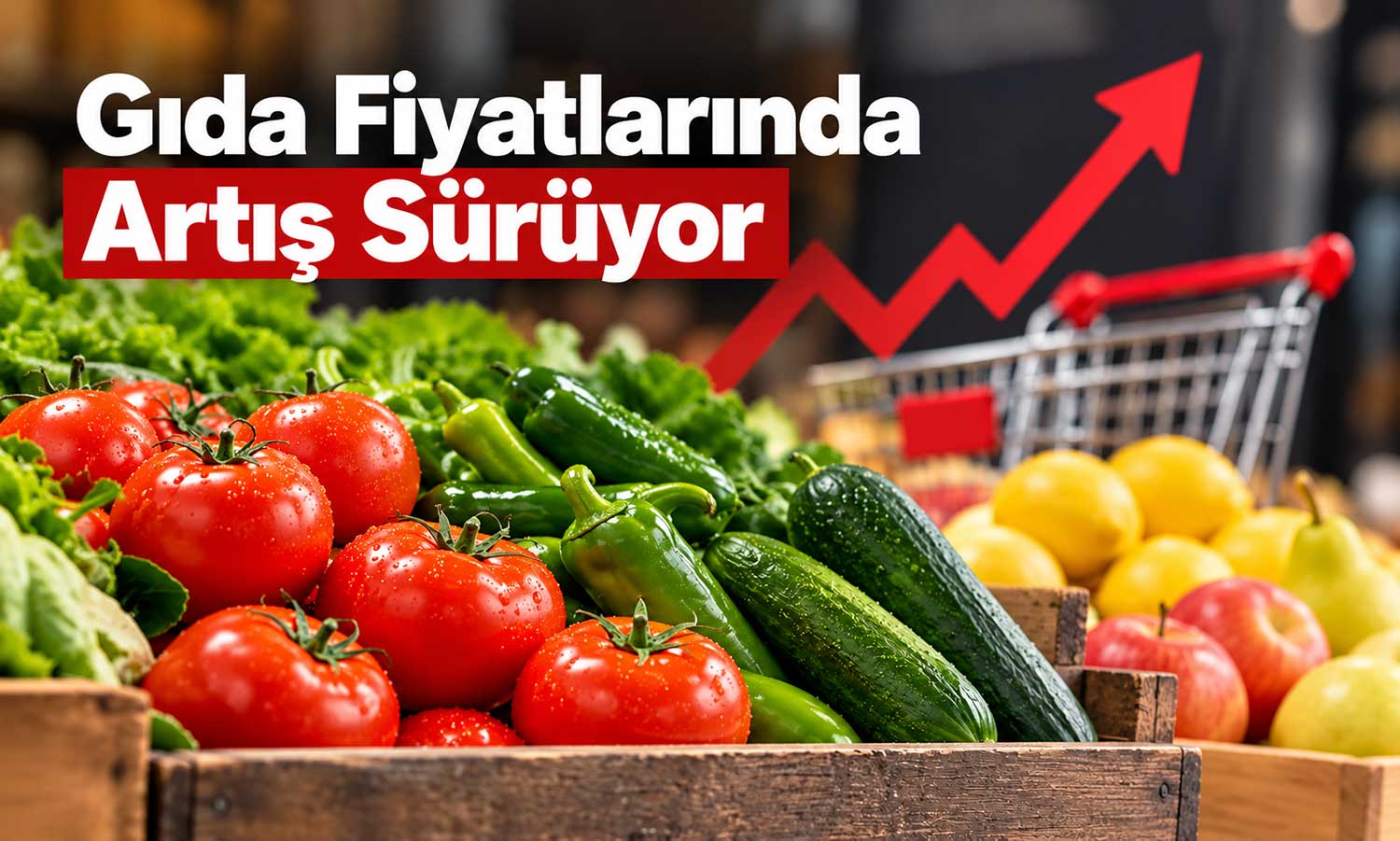 Gıda fiyatlarında artış sürüyor: Domates, biber ve salatalık ilk sırada