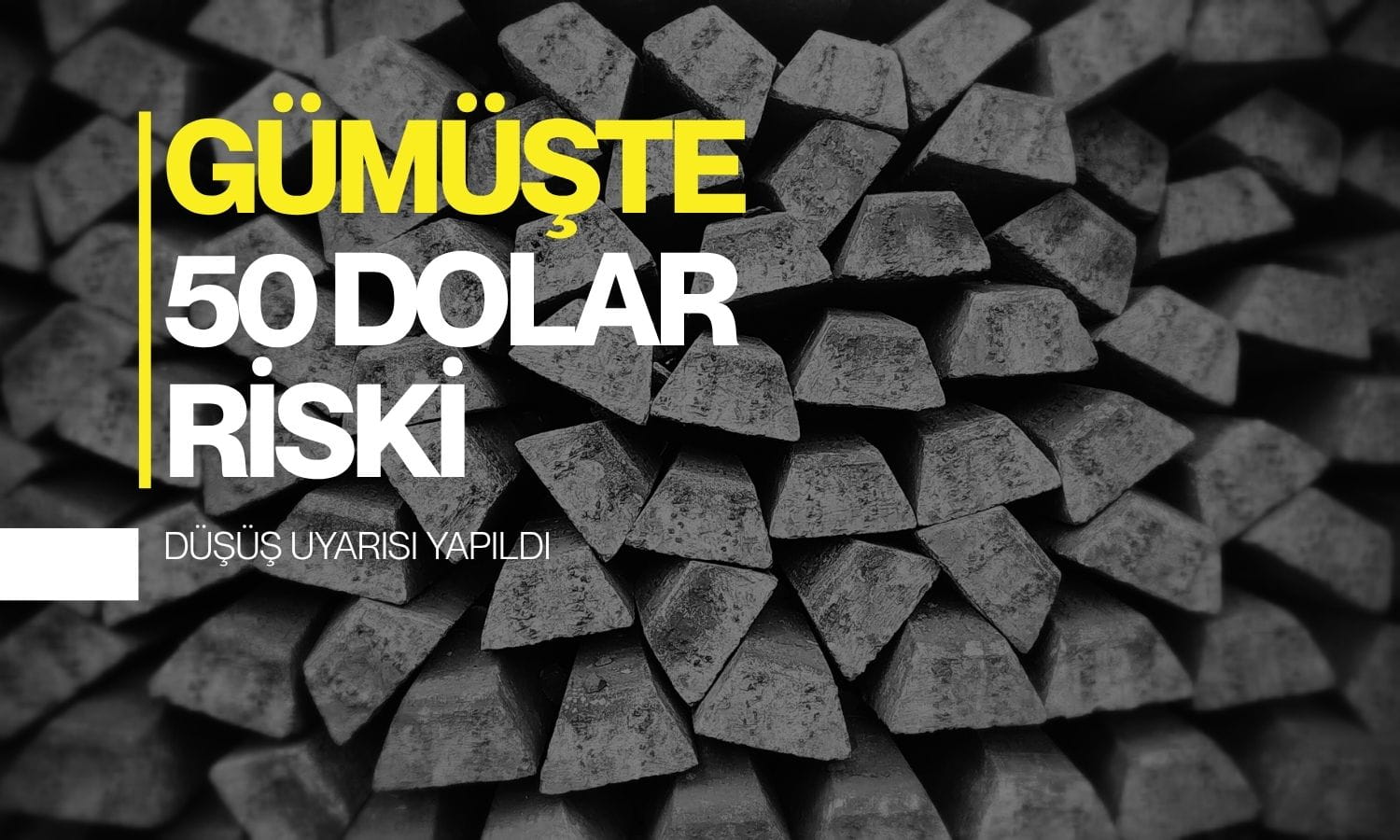 Gümüşte 50 dolar riski: Bloomberg stratejisti düşüş uyarısı yaptı