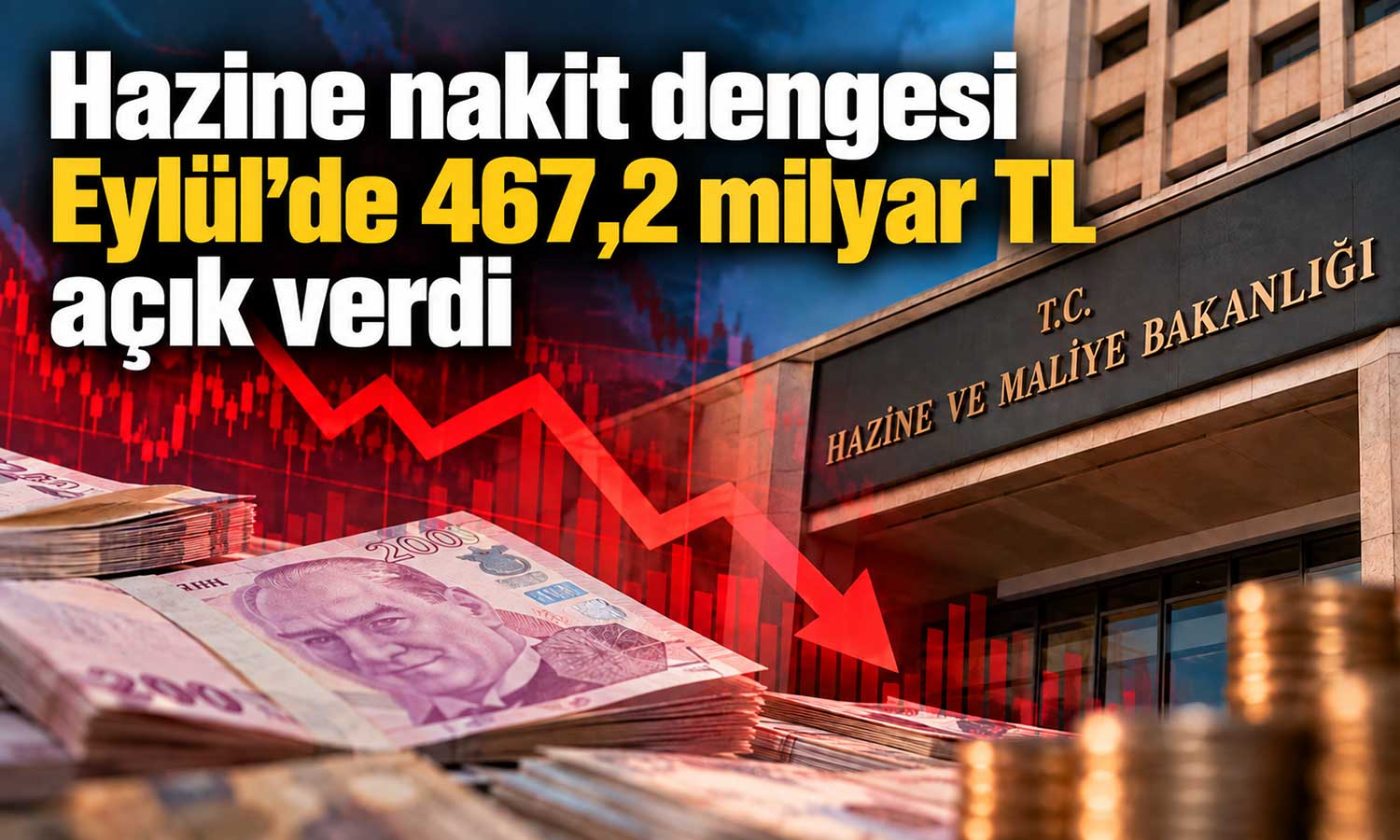 Hazine 9 ayda 1,87 trilyon TL nakit açığı verdi