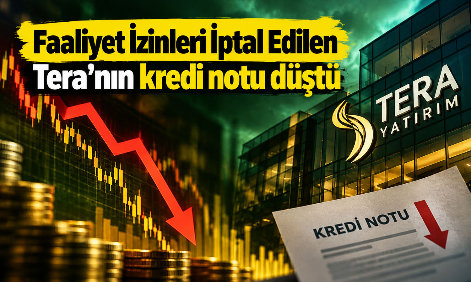 Hissesi 401 TL’den 10,6 TL’ye düşen Tera’nın notu düşürüldü