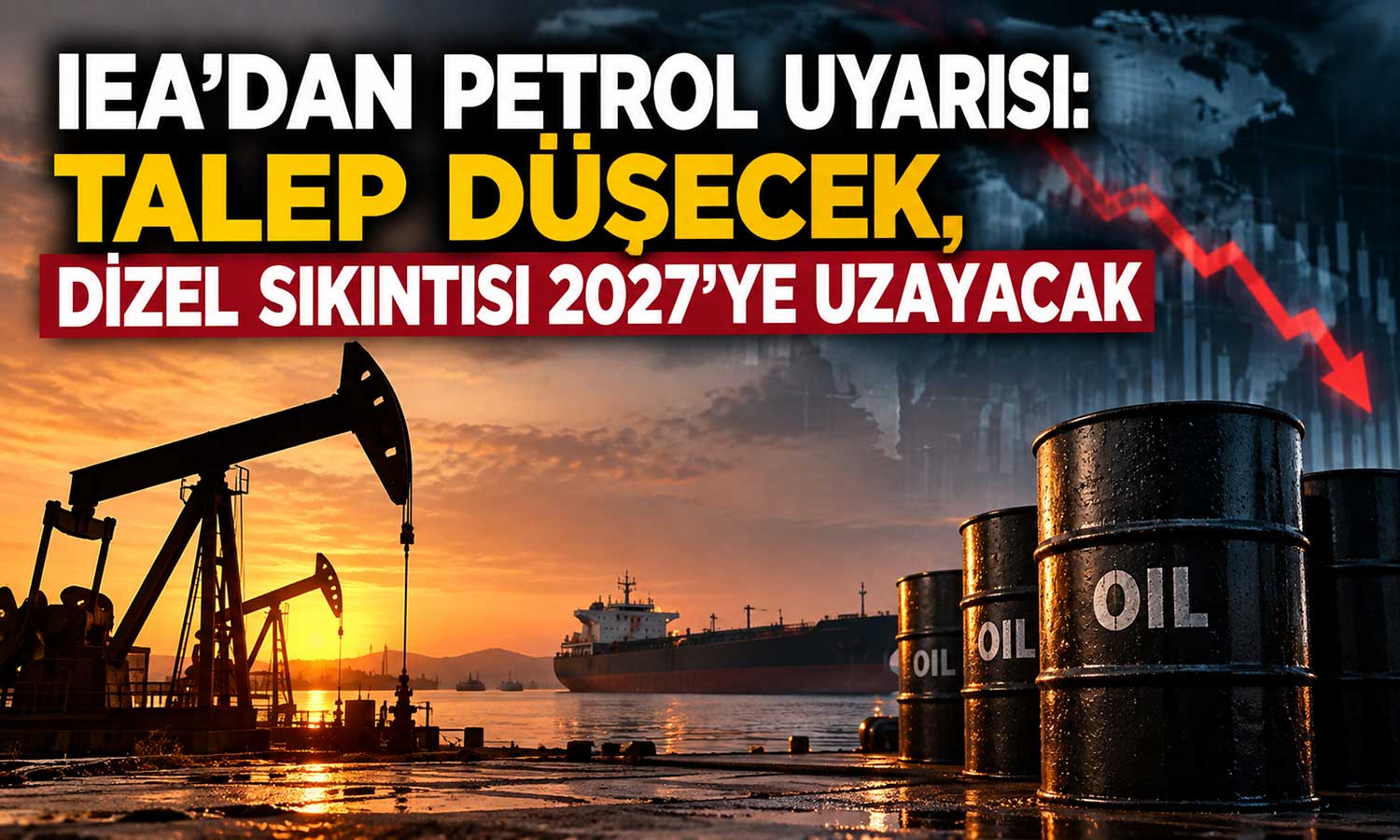 IEA: Petrol arzındaki kayıplar piyasayı zorluyor