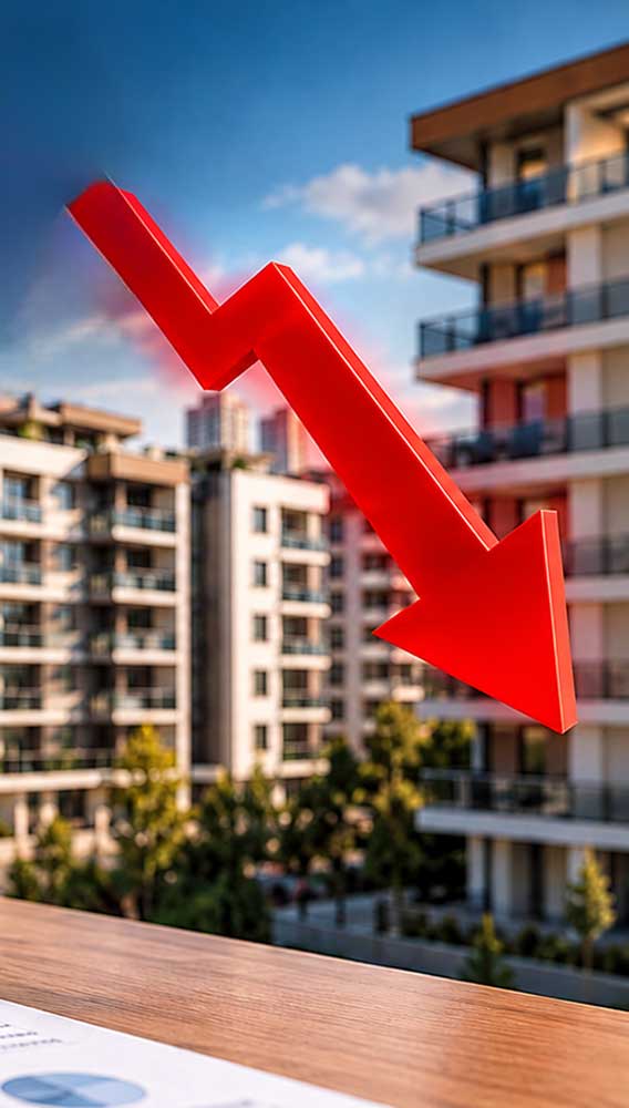 Konut piyasasında ikinci el satışlar düşüşü hızlandırdı