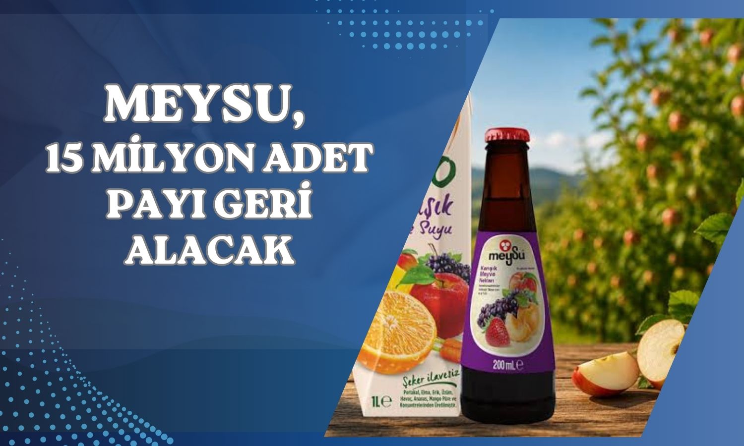 MEYSU önceki geri alım programını tamamladı, yenisini başlattı