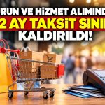 Mobilyadan elektroniğe taksit sınırlarında değişiklik yapıldı