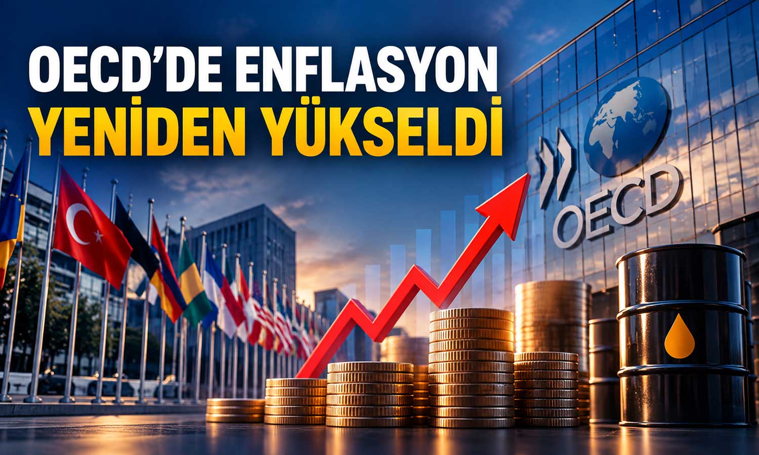 OECD’de enflasyonun yönü yeniden yukarı döndü