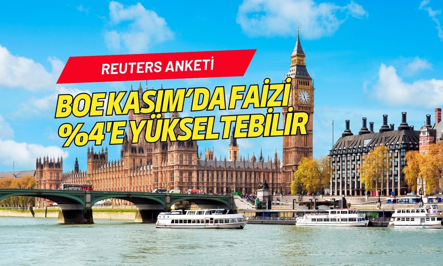 Reuters anketi: BOE’nin Kasım’da faiz artırması bekleniyor
