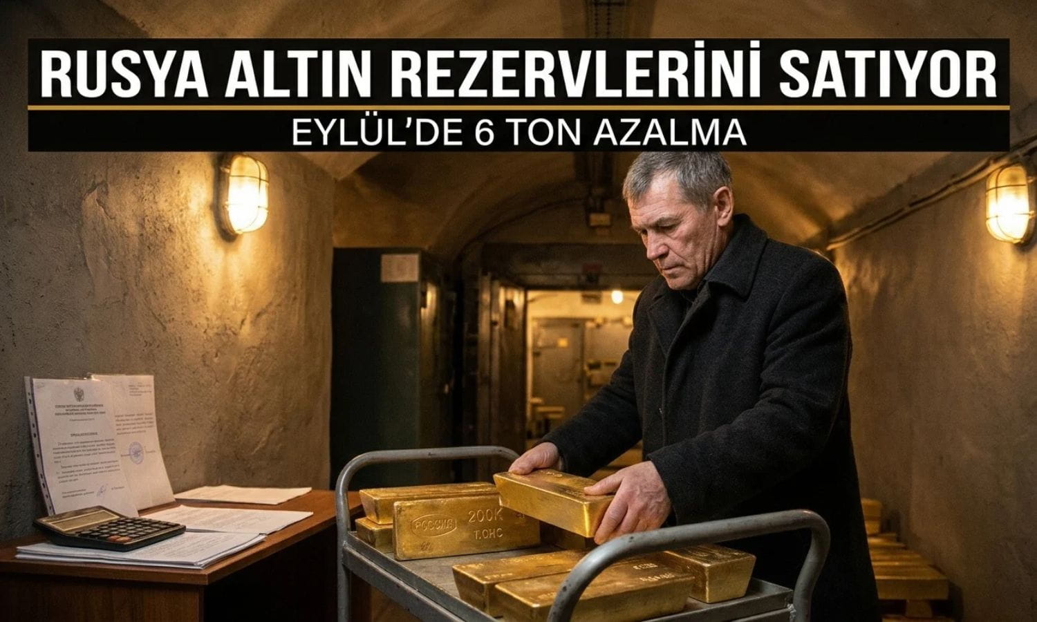 Rusya’nın altın rezervleri 10 aydır düşüyor: 2019’dan beri en düşük seviyede