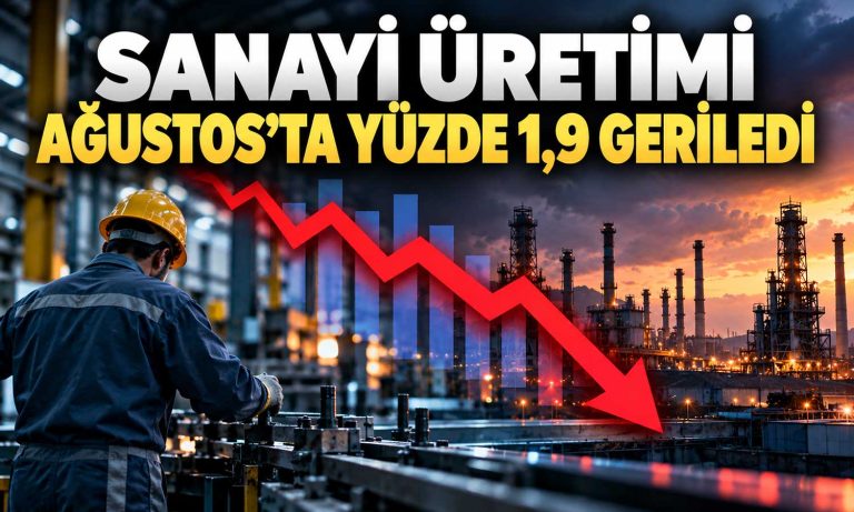 Sanayi üretiminde Ağustos ayında daralma