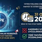 SPK, yatırım fonlarında tam uyum tarihini 31 Ocak 2027 olarak belirledi