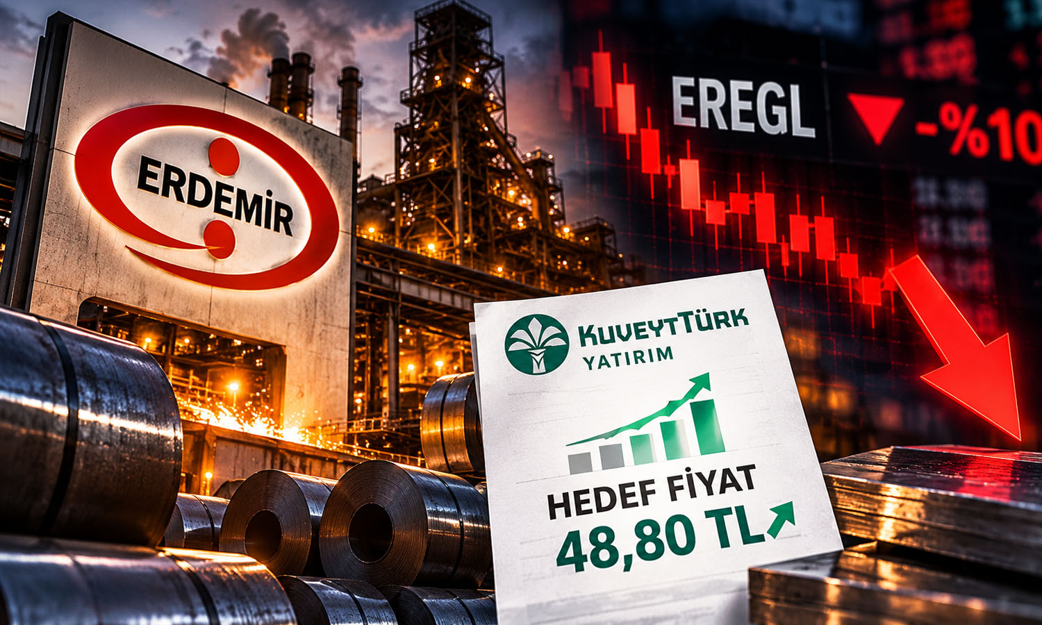 Taban olan Ereğli (EREGL) için hedef fiyat 48,80 TL’ye çıktı