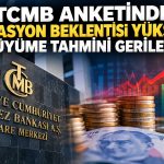 TCMB anketinde enflasyon beklentisi yükseldi, büyüme tahmini düştü