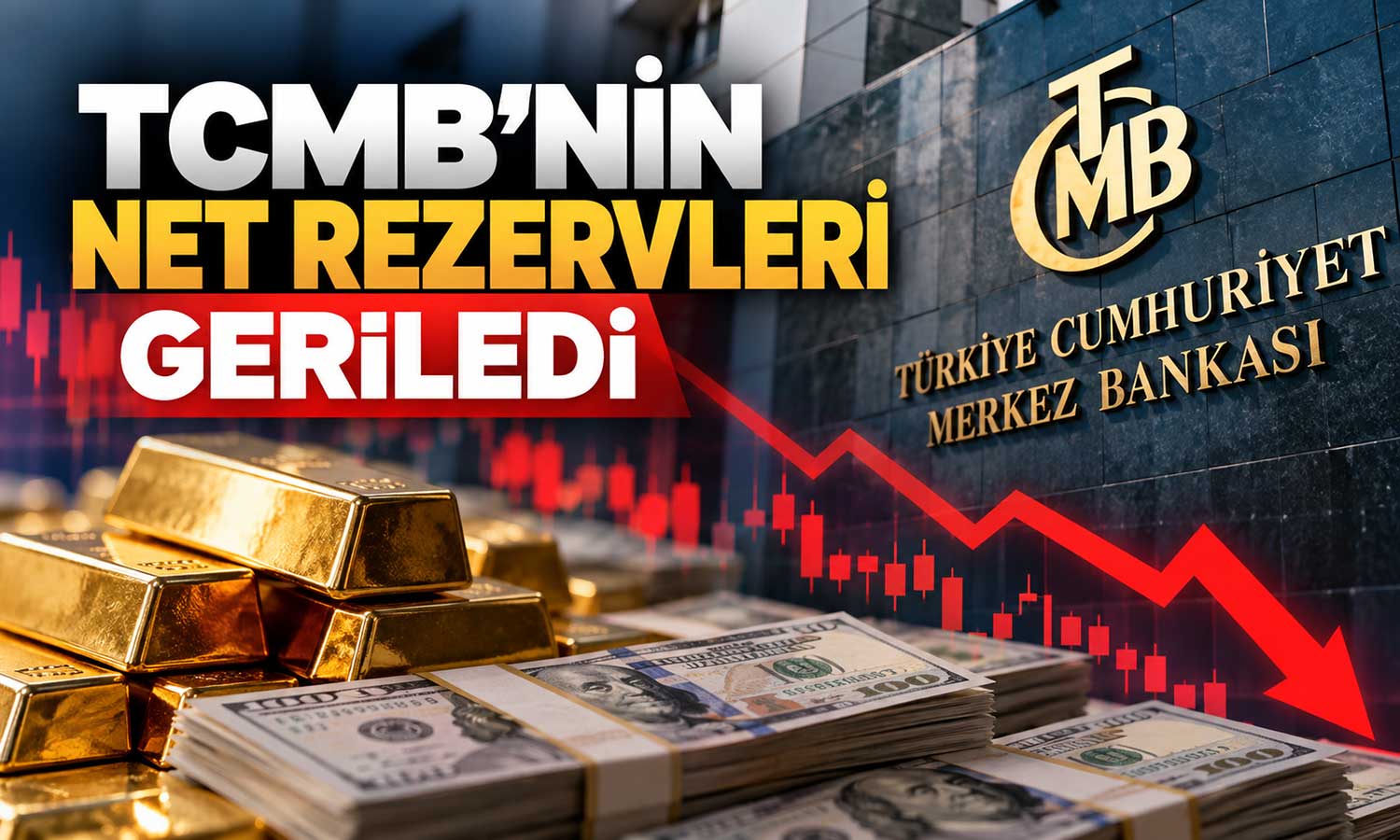 TCMB’nin altın ve döviz rezervleri geriledi